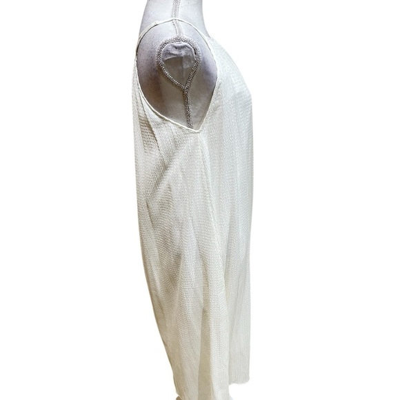 Stockholm atelier & Other Stories off white texture. sheer flowy sundress medium - Picture 5 of 13